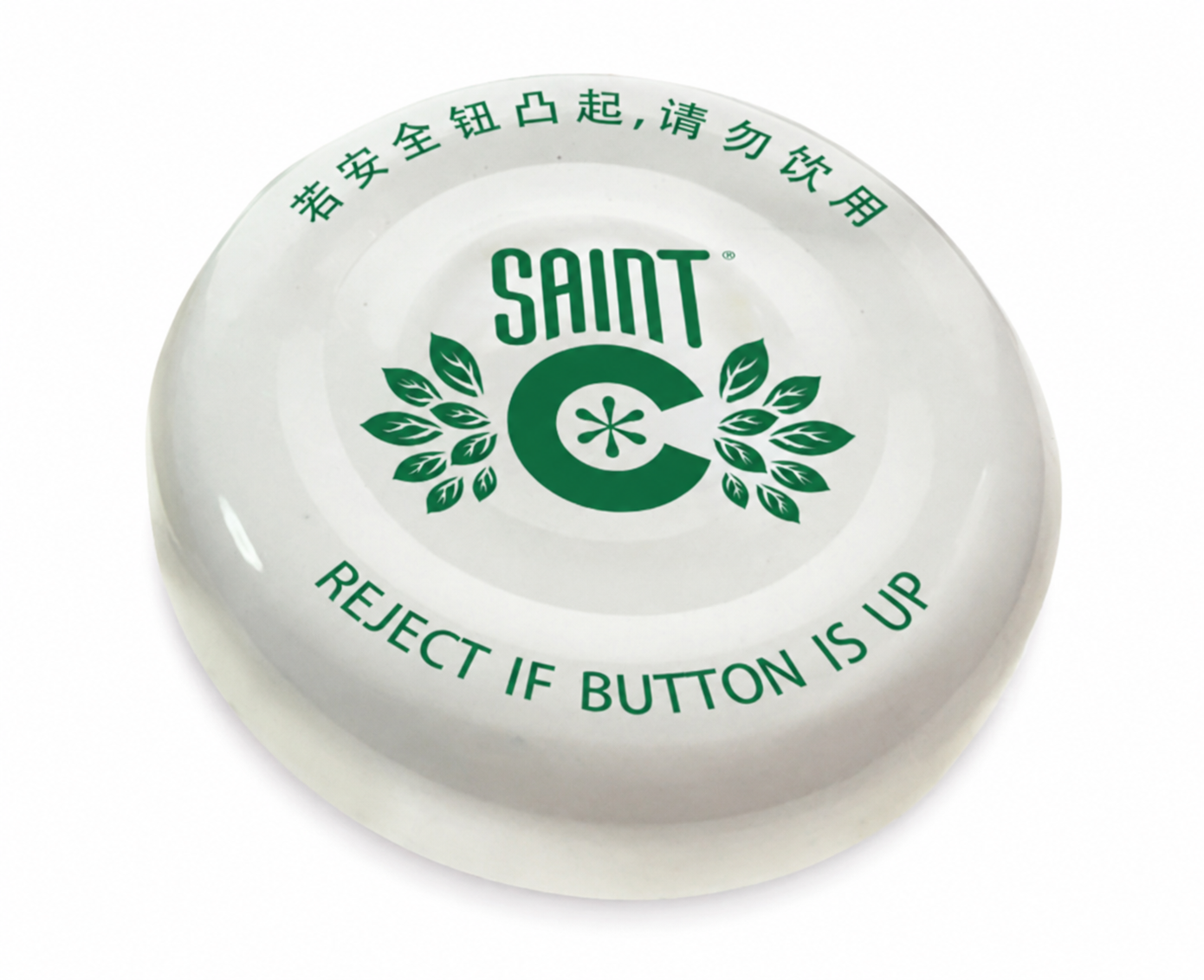 Printed tinplate twist-off lid with a centre button