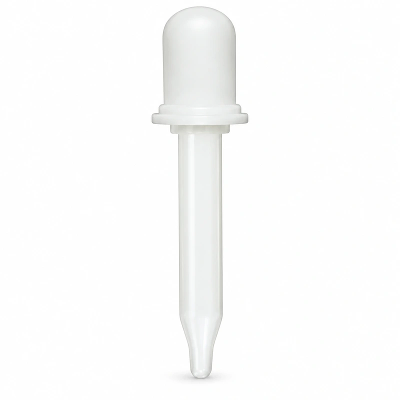 White bulb and white collar with long straight pipette