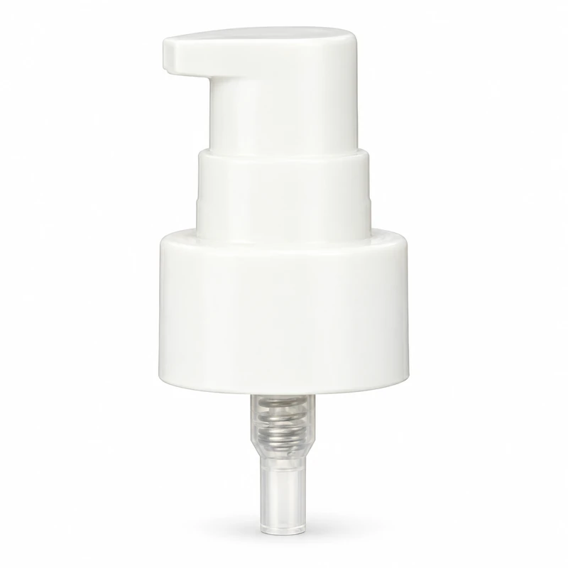 Reference 12 · 24/410: Uncapped white treatment pump with broad flat actuator