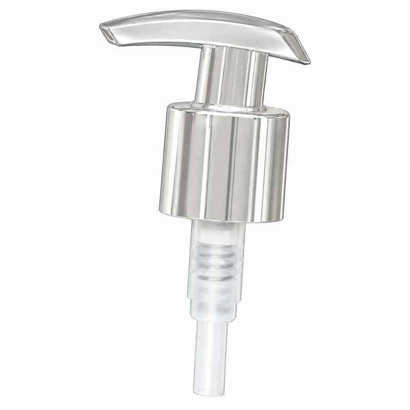 L3-15A: Broad silver-tone actuator with a reflective silver-tone collar