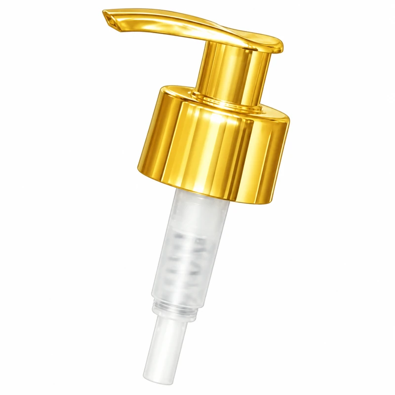 L3-5A: Glossy gold-tone actuator and matching gold-tone collar