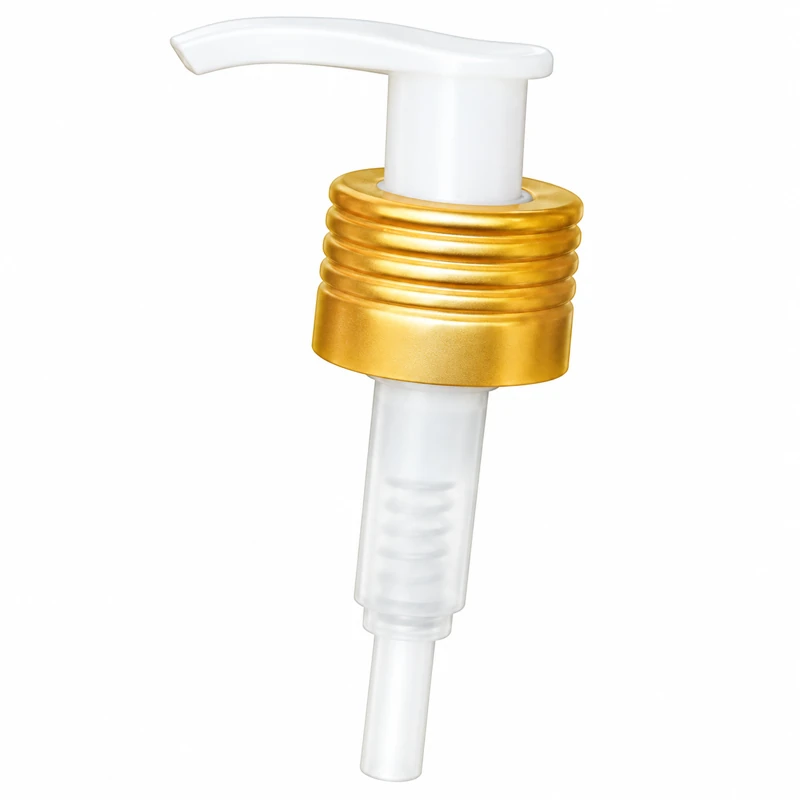 L5-5A: White actuator with a gold-tone collar and raised horizontal bands