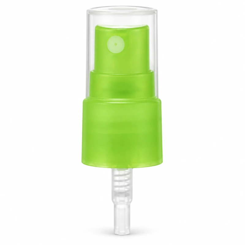 FMA-01 / Reference 11 - 18/415: Green sprayer with a ribbed green collar and clear cap
