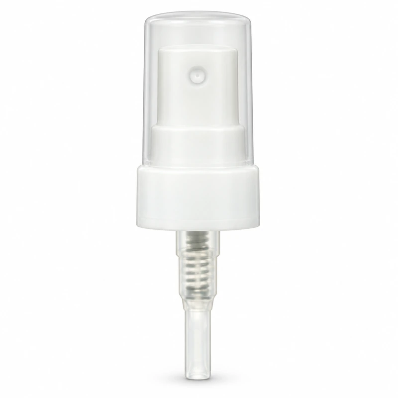 FMA-01 / Reference 15 - 20/400: White sprayer with a ribbed white collar and translucent cap