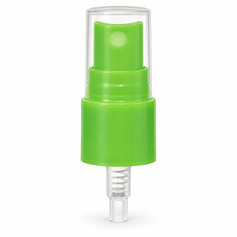 FMA-01 / Reference 21 - 20/415s: Green sprayer with a smooth green collar and clear cap