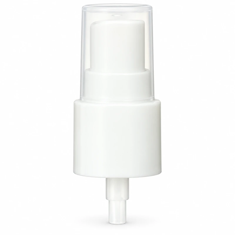 FMA-01 / Reference 26 - 22/415s: White sprayer with a smooth collar and translucent cap