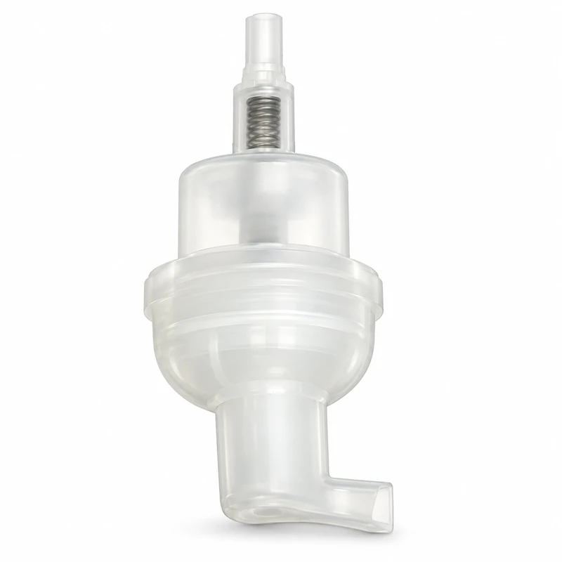 UFP-33: Clear inverted-use foaming pump assembly shown without overcap