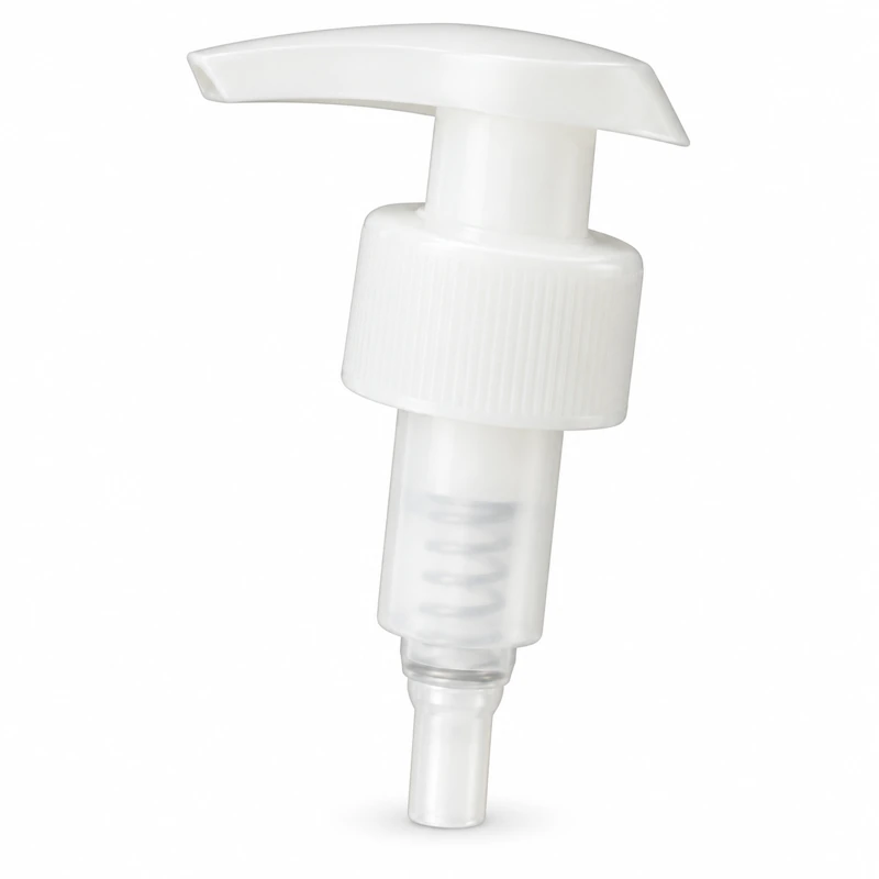 L1-15A: White curved flat actuator and ribbed white collar