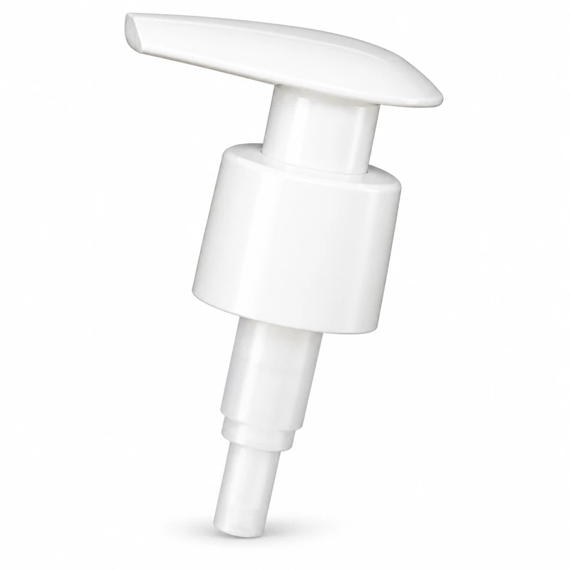 L1-5A / white smooth: White rounded actuator and smooth white collar