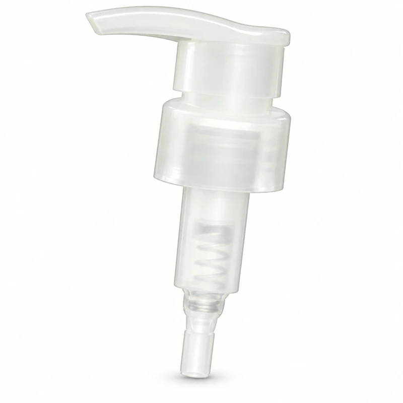 L1-5AC / translucent: White angular actuator and translucent collar