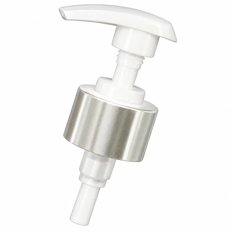 L2-15: White actuator with a silver-tone collar