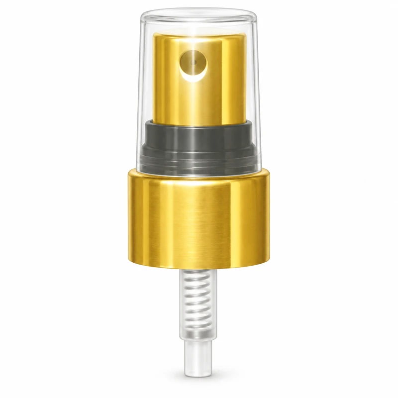 Reference 18 · 20/410: Gold-tone sprayer with dark spacer and clear overcap
