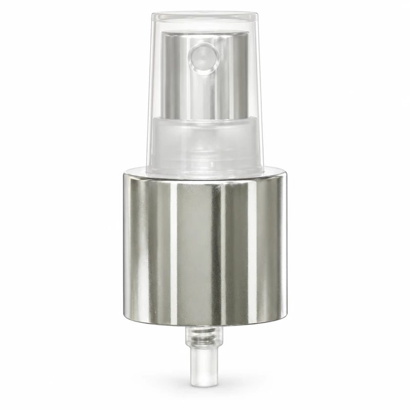 Reference 21 · 24/415: Silver-tone sprayer with white spacer and clear overcap
