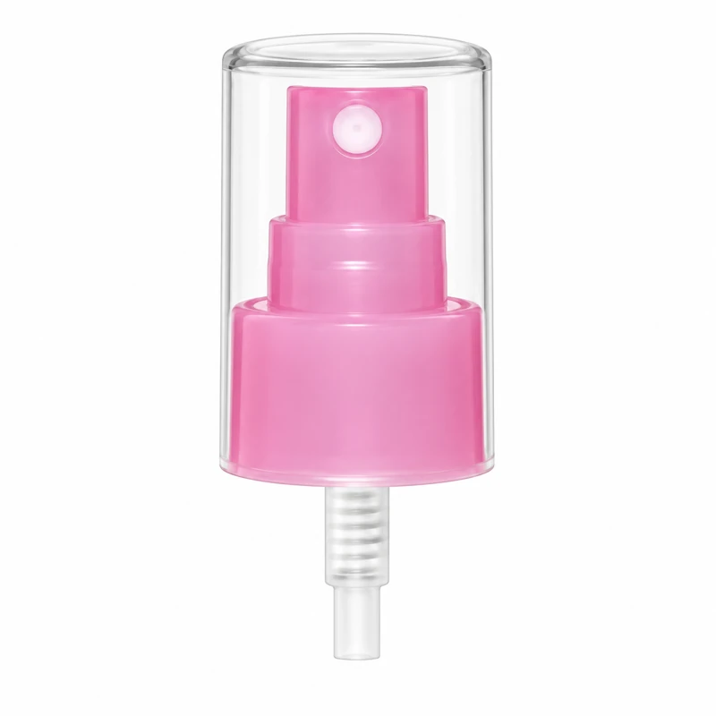 Reference 15 · 24/410: Pink sprayer with a broad pink collar and clear overcap