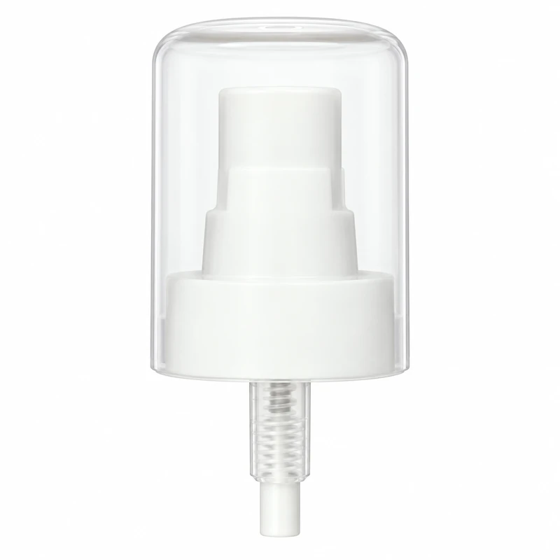Reference 20 · 28/400: White sprayer with a broad collar and translucent overcap
