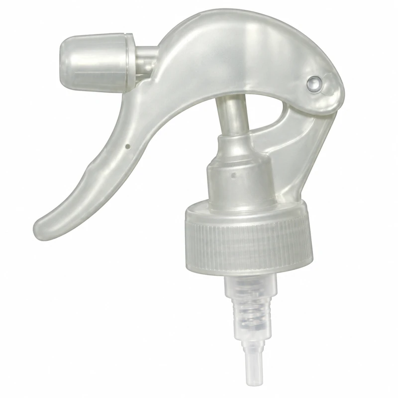 SP-3 group · Pearl gray: Pearl-gray translucent mini sprayer with a curved trigger