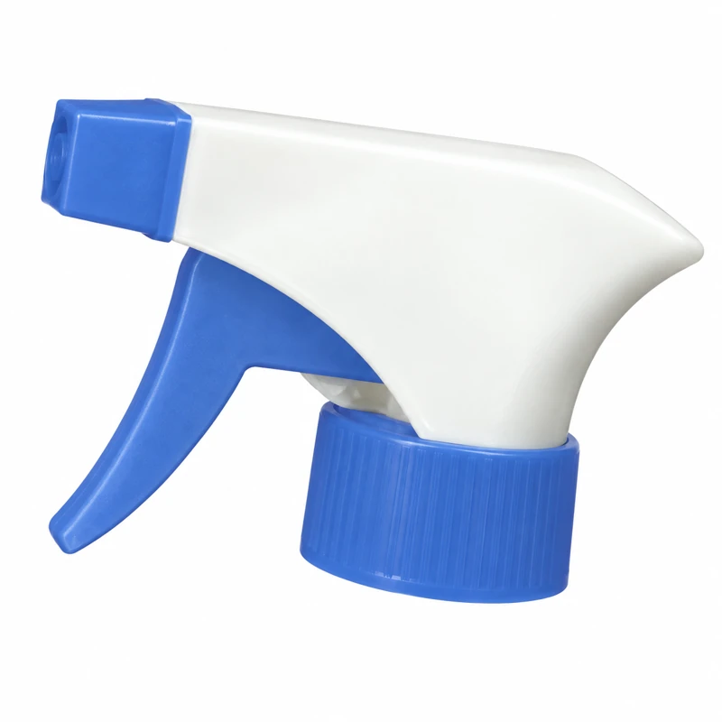 SP-6: White compact shell with a blue nozzle, trigger and collar