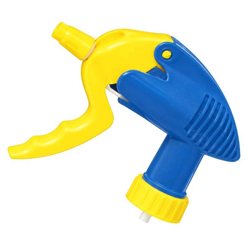 SP-9L: Blue and yellow large-trigger design with a ribbed rear shell