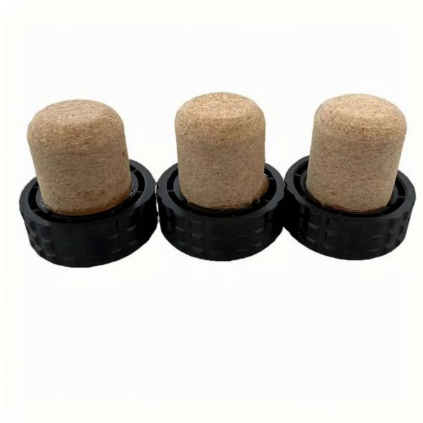 Factory Direct Custom Logo T Shape Bottle Stopper 30*32.5mm Plastic Cork With Natural Cork For Red Wine Beverages - Image 3