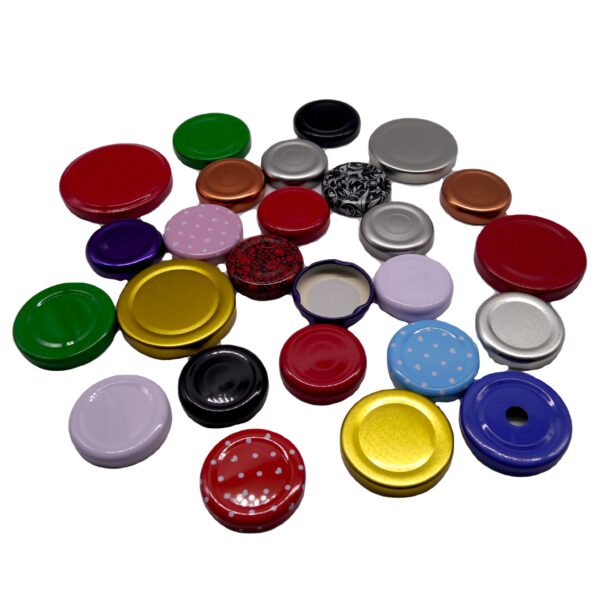 Wholesale Customized Silver Black Golden Red Tinplate Metal Lug for Glass Jars Twist Off Metal Canning Jar Lid Twist Off Lids - Image 3