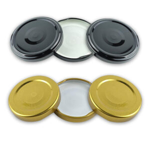 Rust - proof tinplate lids caps for long - term canned food storage