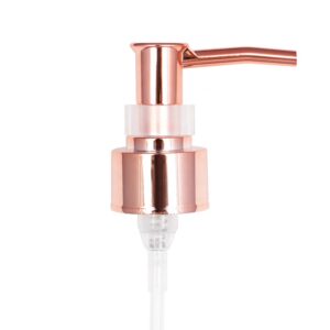 28/410 aluminum - collared lotion pump for luxury skincare products